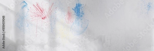 Fototapeta Cabin bedroom with rustic wooden furnishings, serving as a cozy retreat for relaxation, Earth Day