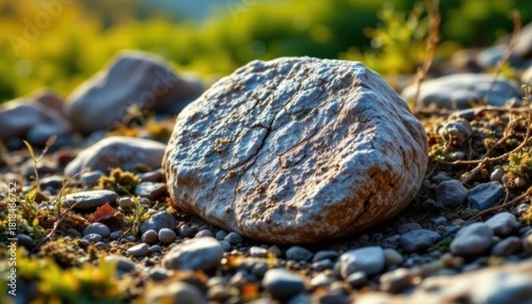 Obraz Smooth Stone on Ground