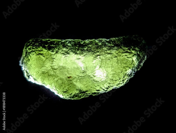 Obraz moldavite mineral isolated