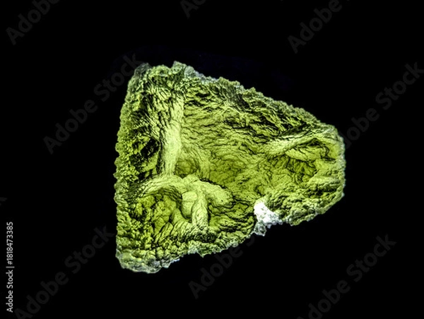 Obraz moldavite mineral isolated