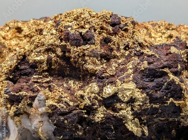 Obraz natural gold mineral