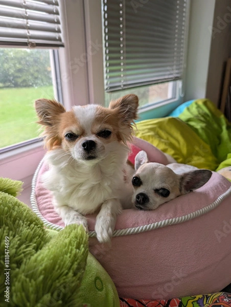 Obraz two beauty chihuahua are resting