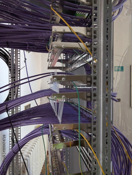 Obraz data cables as part of internet technology