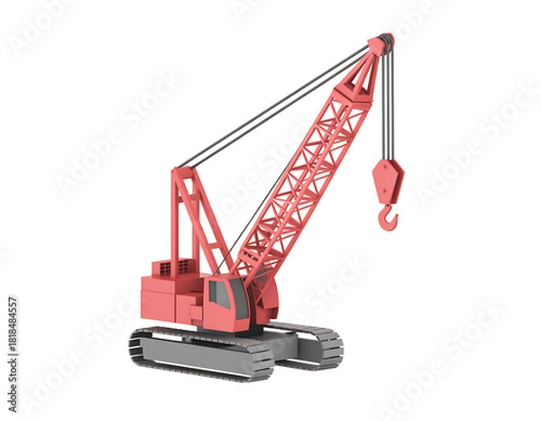 Fototapeta Crane construction equipment industrial technology work