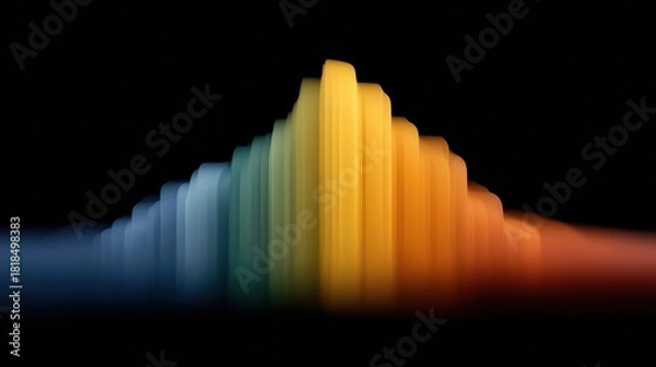 Fototapeta Rainbow Gradient Lines