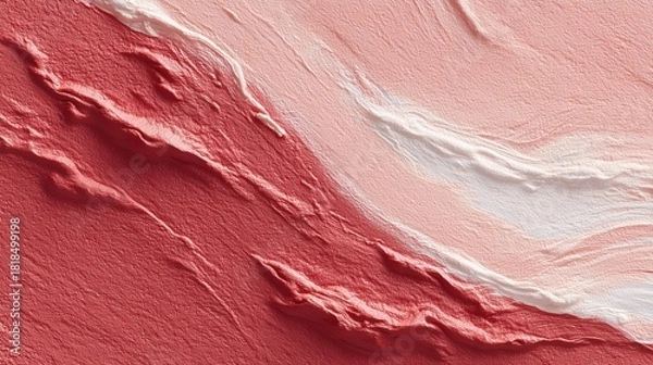 Fototapeta Red paint textured background