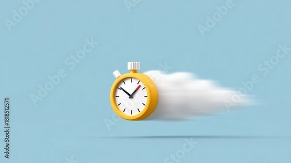 Fototapeta Technological speed and productivity concept