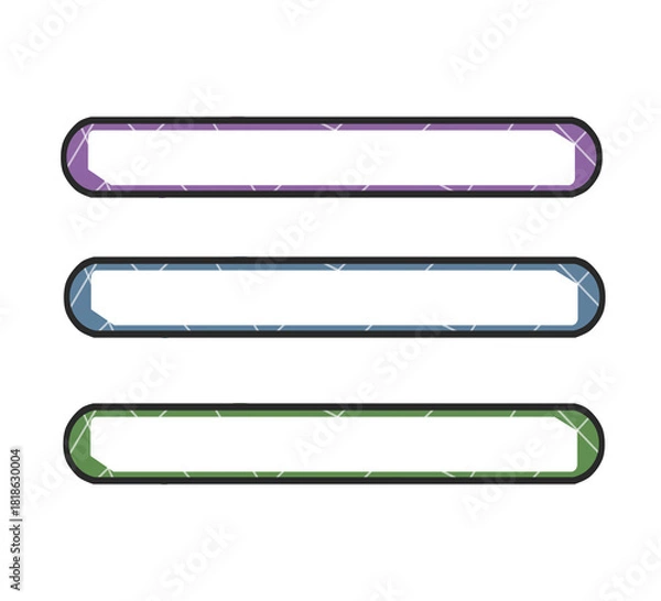 Obraz Speech frame design set illustration