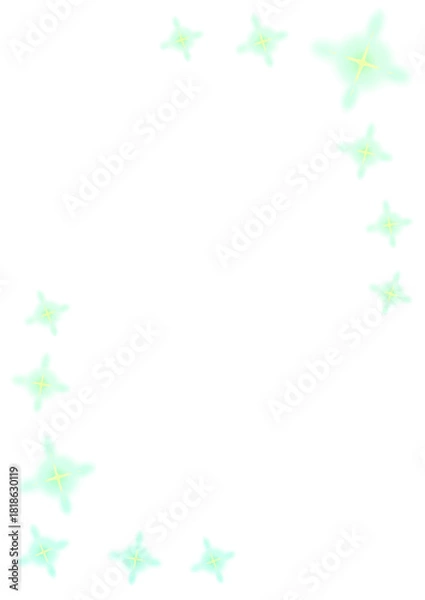 Obraz Green glowing frame effect design