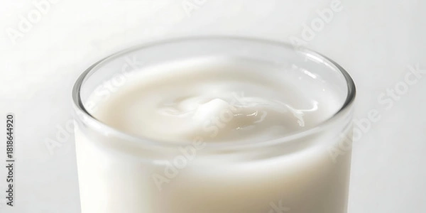 Fototapeta Creamy Yogurt in Glass