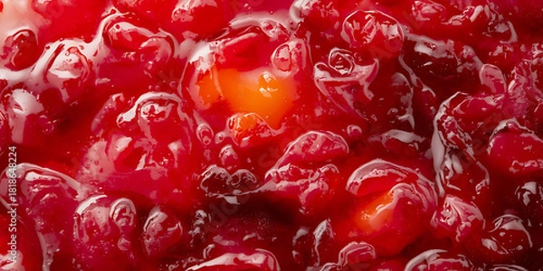 Fototapeta Festive Cranberry Sauce Close-Up