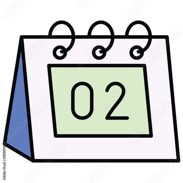 Obraz 02 Calendar Date Icon Vector