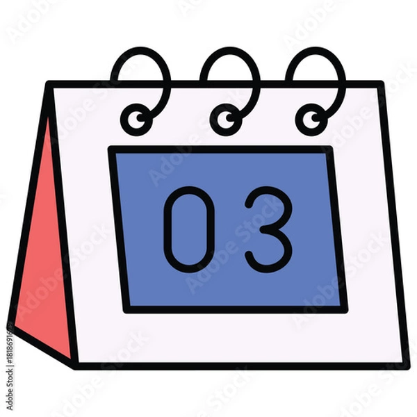 Obraz 03 Calendar Date Icon Vector