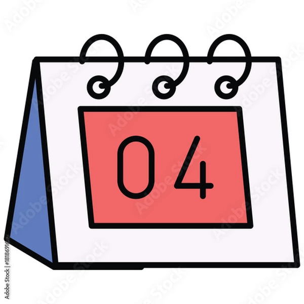 Obraz 04 Calendar Date Icon Vector