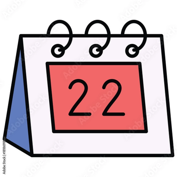 Obraz 22 Calendar Date Icon Vector