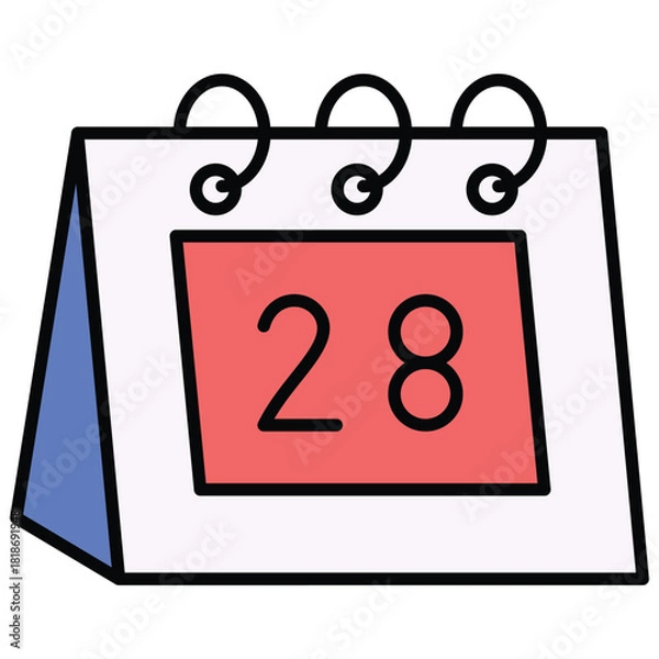 Obraz 28 Calendar Date Icon Vector