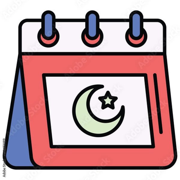 Obraz Ramadan Calendar Icon Vector