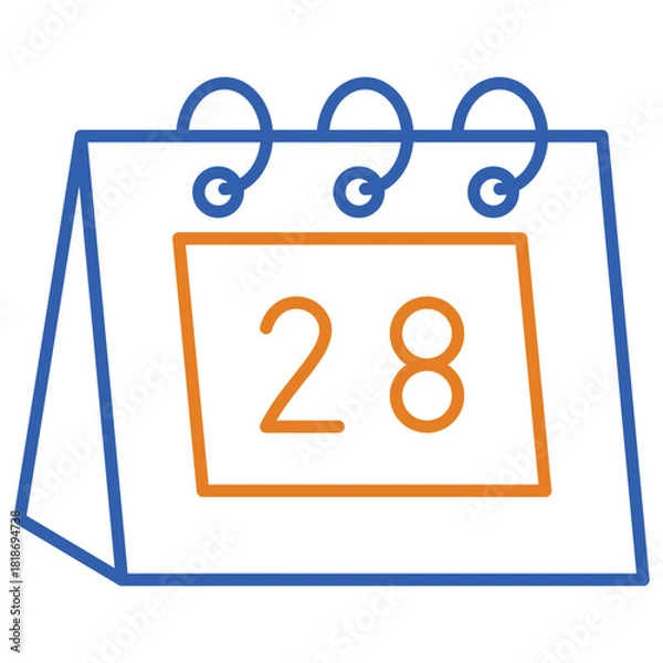 Obraz 28 Calendar Date Icon Vector