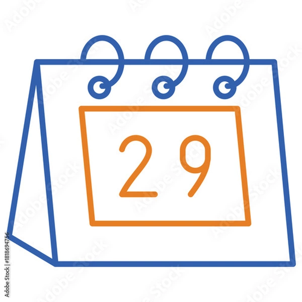 Obraz 29 Calendar Date Icon Vector