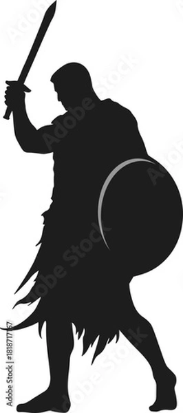 Fototapeta Creative design of spartan warrior