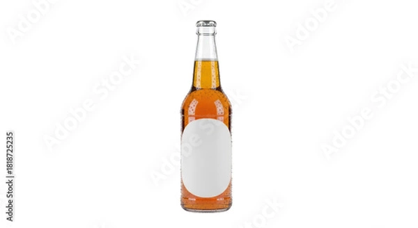 Fototapeta Professional image featuring beer, bottle, drink suitable for web, social media, and editorial design purposes