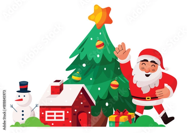 Obraz Merry Christmas Background Design