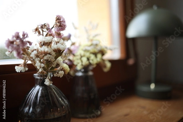 Fototapeta Decorations behind a window