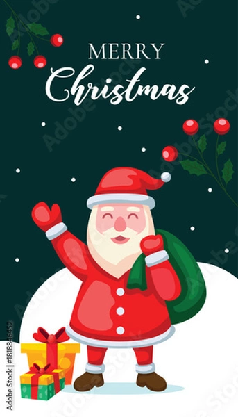 Obraz Merry Christmas Celebration Background