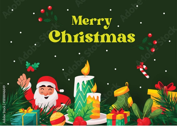 Obraz Merry Christmas Celebration Background
