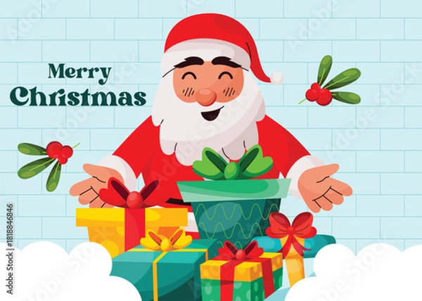 Obraz Merry Christmas Celebration Background