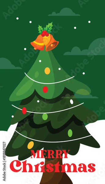 Obraz Merry Christmas Background Design