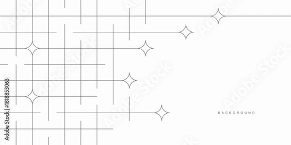 Obraz Abstract geometric technological background. Vector creative design.