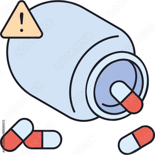 Fototapeta Overdose Sticker