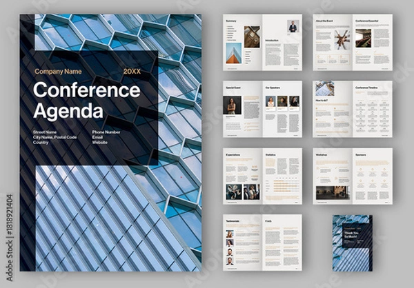 Obraz Conference Agenda Layout