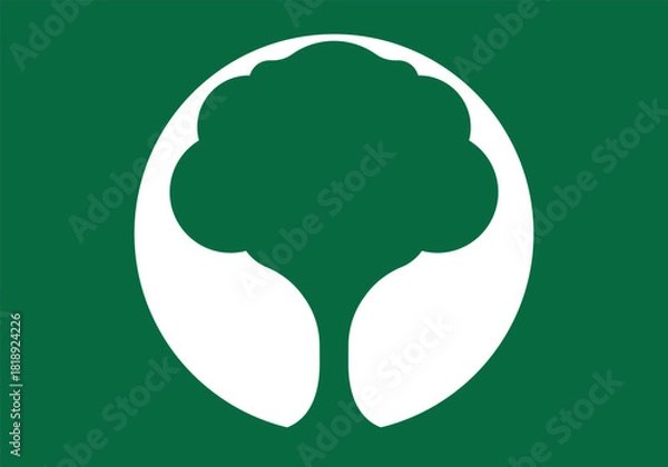 Obraz Tree logo template. natural green icon symbol vector