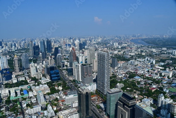 Fototapeta タイバンコクのマハナコン・タワー