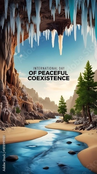 Fototapeta International Day of Peaceful Coexistence: Promoting Unity, Harmony, and Mutual Respect