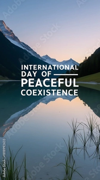 Fototapeta International Day of Peaceful Coexistence: Promoting Unity, Harmony, and Mutual Respect