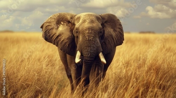 Obraz Adorable Fluffy Alpaca Portrait