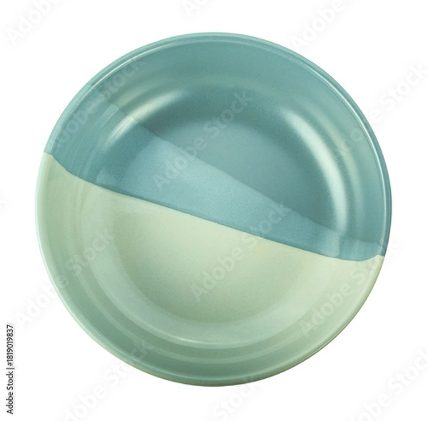 Fototapeta empty plate isolated on white background.