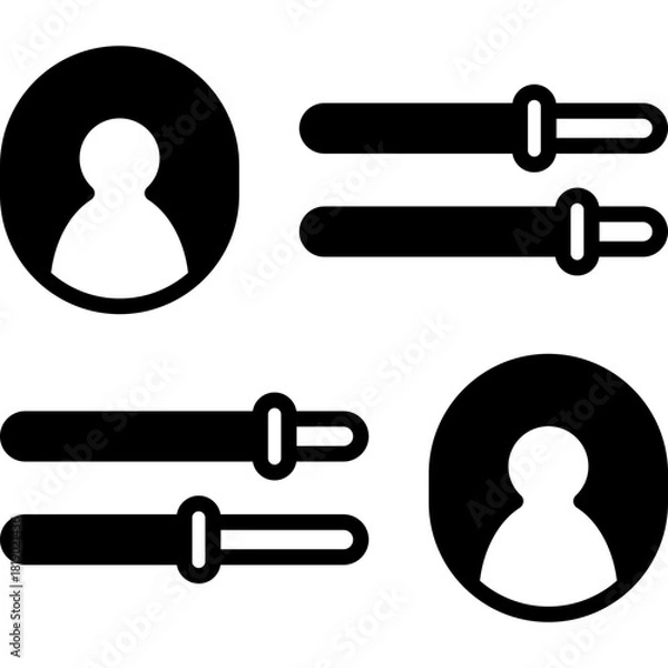 Fototapeta Ability Solid Icon