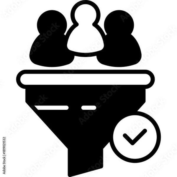 Fototapeta Filter Solid Icon