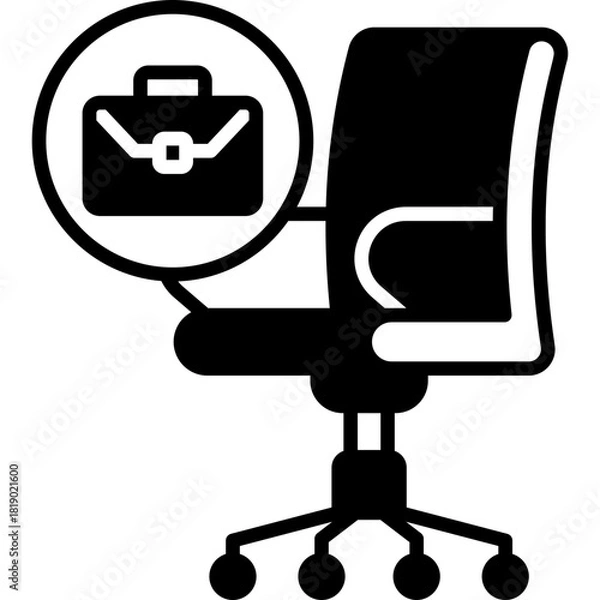 Fototapeta Job Vacancy Solid Icon