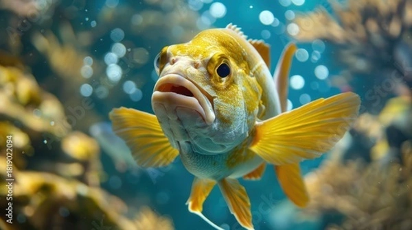 Obraz Vibrant Tropical Fish Closeup