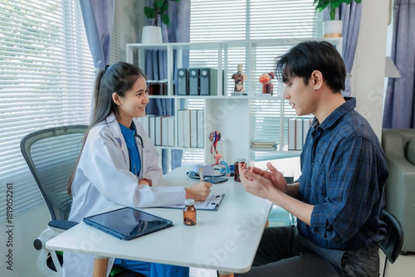 Obraz The doctor gives guidance on improving male sexual function.