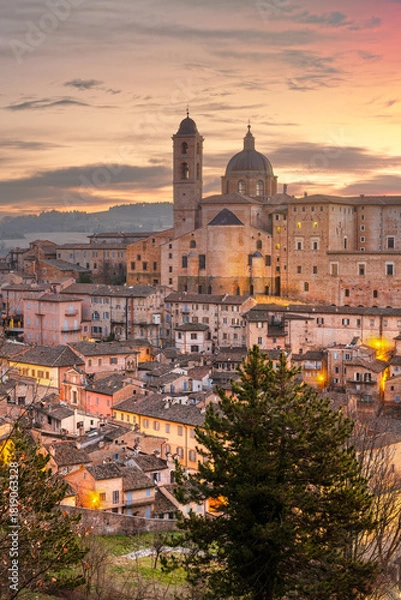 Obraz Urbino, Italy Medieval Walled City