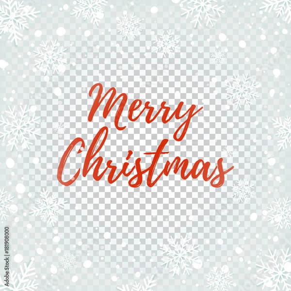 Obraz Merry Christmas abstract design on winter background.