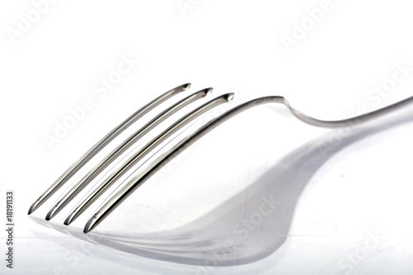Obraz fork isolated on white background