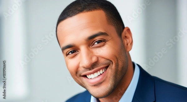 Obraz Portrait of a smiling man in a suit