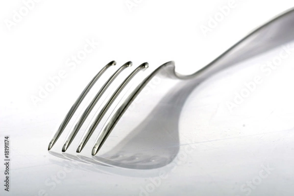 Obraz fork isolated on white background